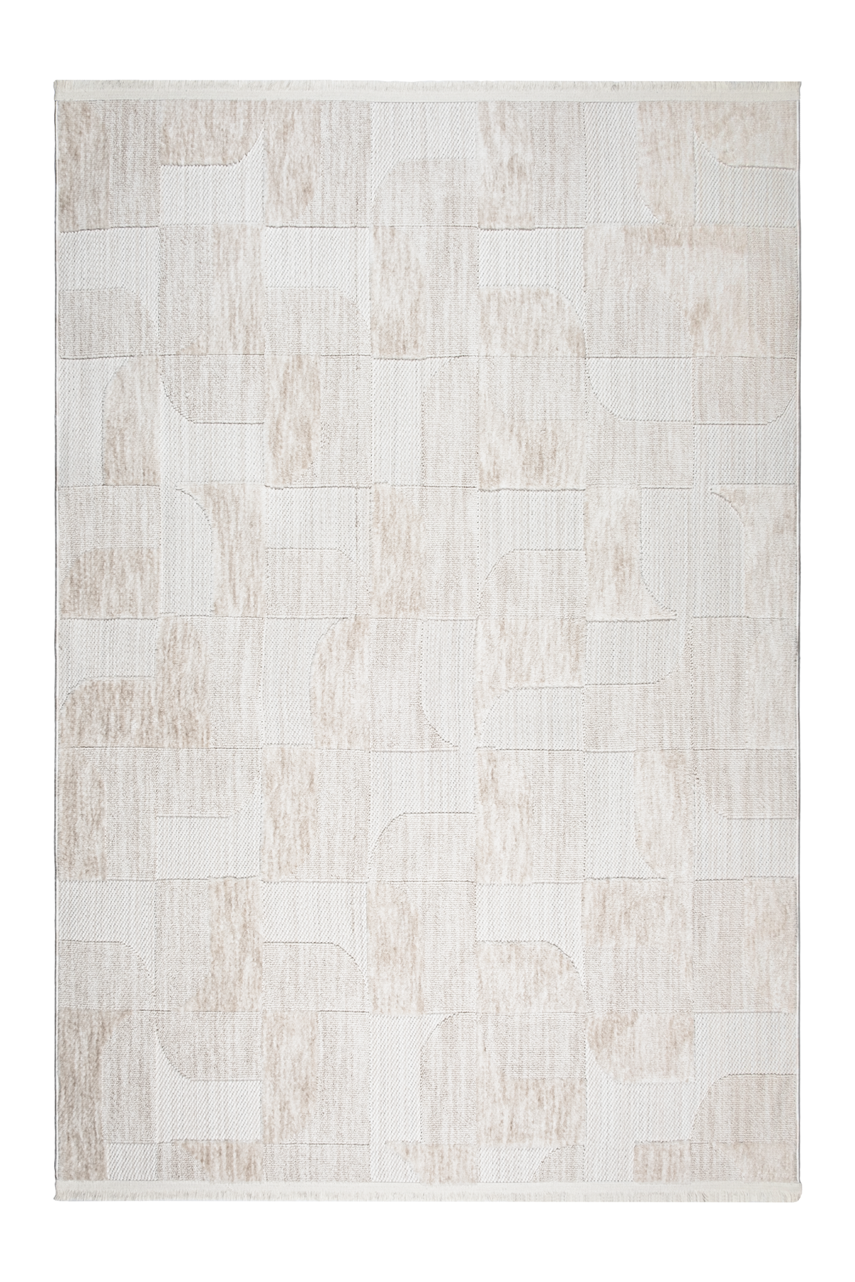 Orion Krem Modern Salon Mutfak Yatak Odası Halısı