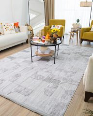 Orion Gri Modern Salon Mutfak Yatak Odası Halısı