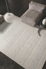 Marie Krem Makrome Dokumalı Salon Mutfak Yatak Odası Halısı