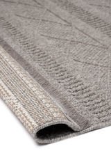 Marie Gri Makrome Dokumalı Salon Mutfak Yatak Odası Halısı