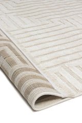 Pier Krem İskandinav Desenli Salon Mutfak Yatak Odası Halısı