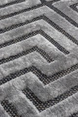 Pier Gri İskandinav Desenli Salon Mutfak Yatak Odası Halısı