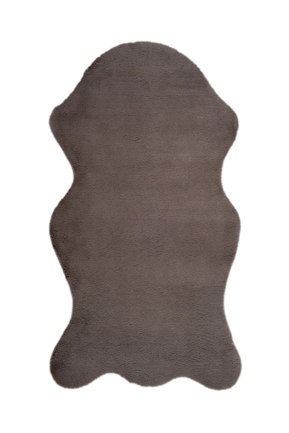 Bunny Antrasit Tavşan Postu Pelüş Salon Yatak Odası Halısı