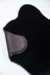 Bunny Siyah Tavşan Postu Pelüş Salon Yatak Odası Halısı