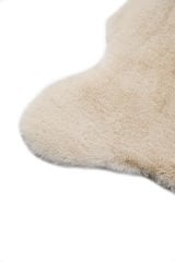 Bunny Krem Tavşan Postu Pelüş Salon Yatak Odası Halısı