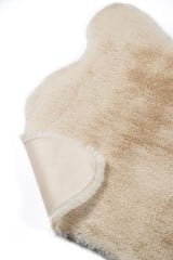 Bunny Krem Tavşan Postu Pelüş Salon Yatak Odası Halısı