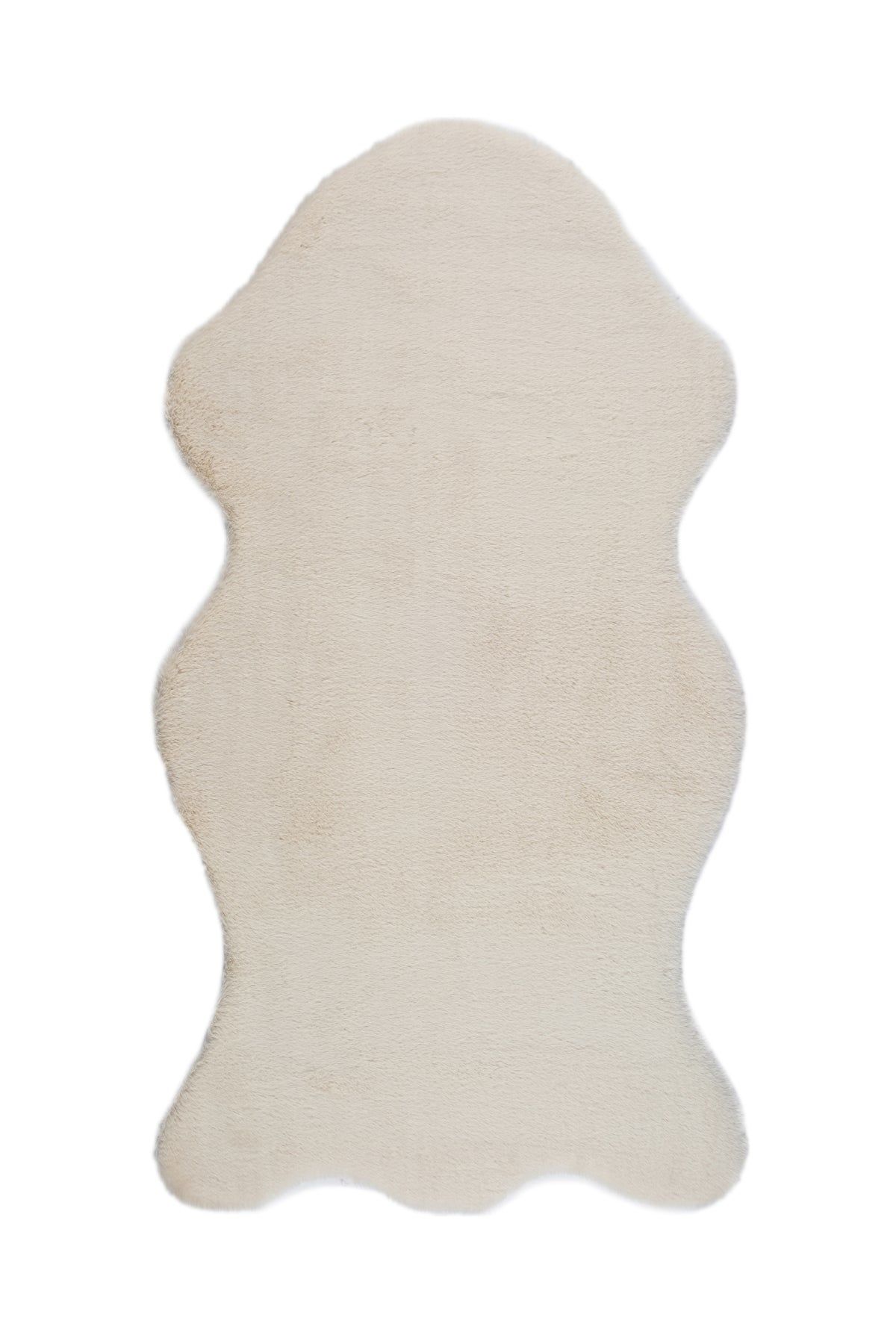 Bunny Krem Tavşan Postu Pelüş Salon Yatak Odası Halısı