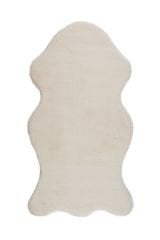 Bunny Krem Tavşan Postu Pelüş Salon Yatak Odası Halısı