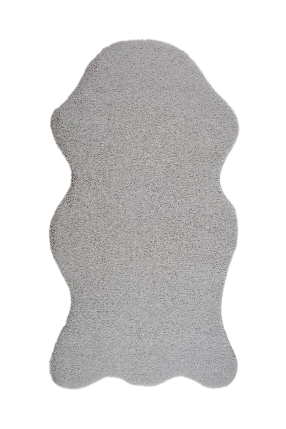 Bunny Gri Tavşan Postu Pelüş Salon Yatak Odası Halısı