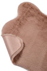 Bunny Pembe Tavşan Postu Pelüş Salon Yatak Odası Halısı