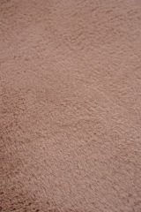 Bunny Pembe Tavşan Postu Pelüş Salon Yatak Odası Halısı