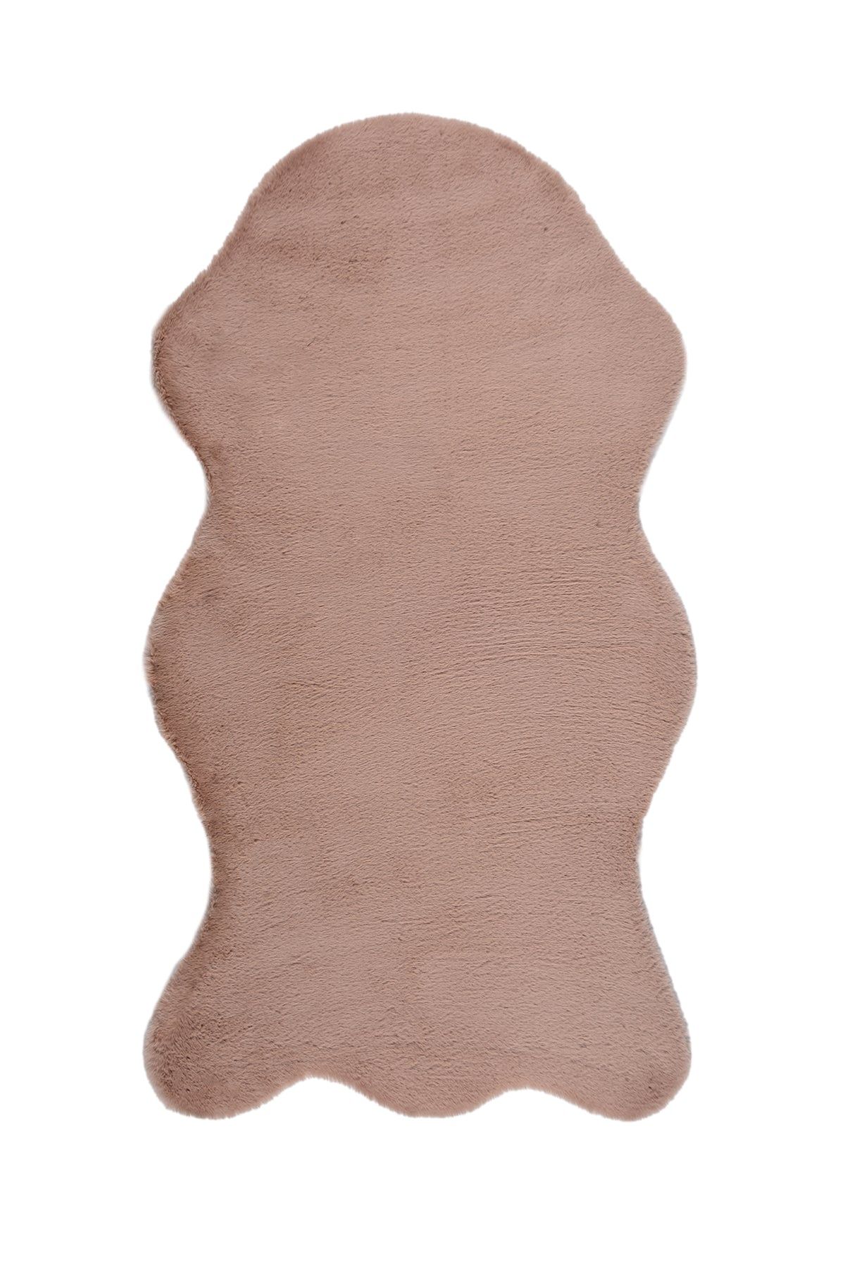 Bunny Pembe Tavşan Postu Pelüş Salon Yatak Odası Halısı